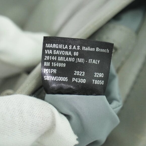 Maison Margiela Grand Slam Leather Shoulder Crossbody Bag Gray Silver - Picture 14 of 15